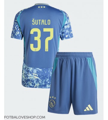 Ajax Josip Sutalo #37 Dětské Venkovní Dres 2024-25 Krátký Rukáv (+ trenýrky)